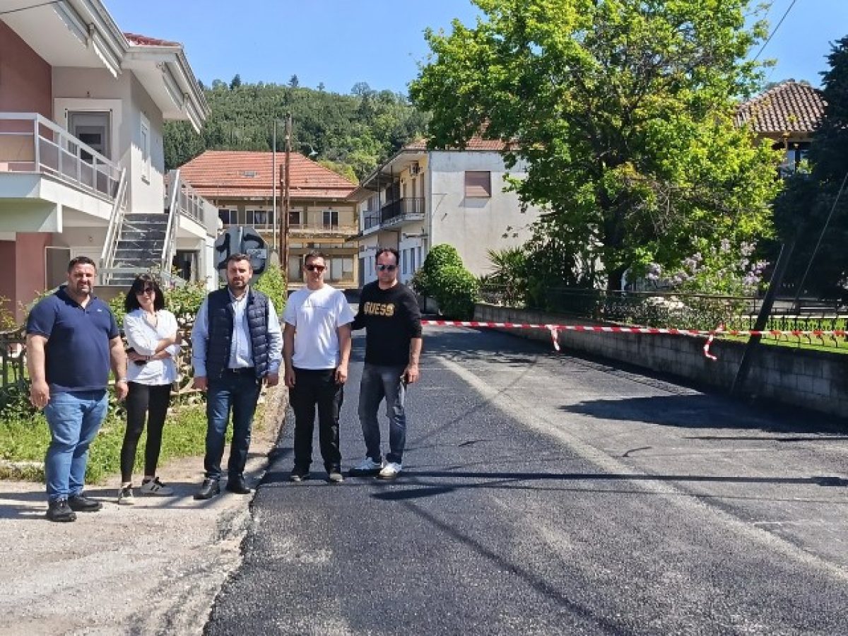 Ασφαλτόστρωση και τσιμεντοστρώσεις σε Βασιλική και Περιστέρα από τον Δήμο Μετεώρων   