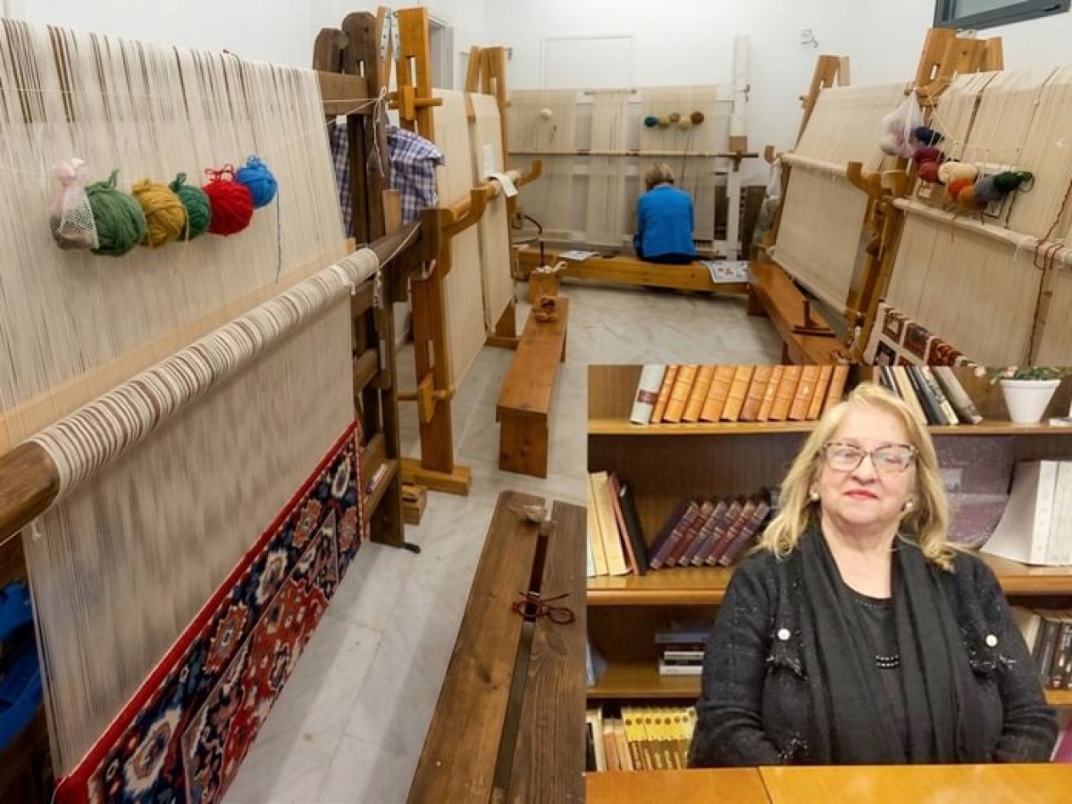 ‘’Μεταξωτό ‘ναι το πανί, μεταξωτό το χτένι, μεταξωτή κ’ ἡ κοπελιά που κάθεται κ’ υφαίνει’’  Μιλάει στον Π.Τ., η πρόεδρος του Λυκείου Ελληνίδων Δράμας, Άννα Ντινάκη-Κονδυλάκη